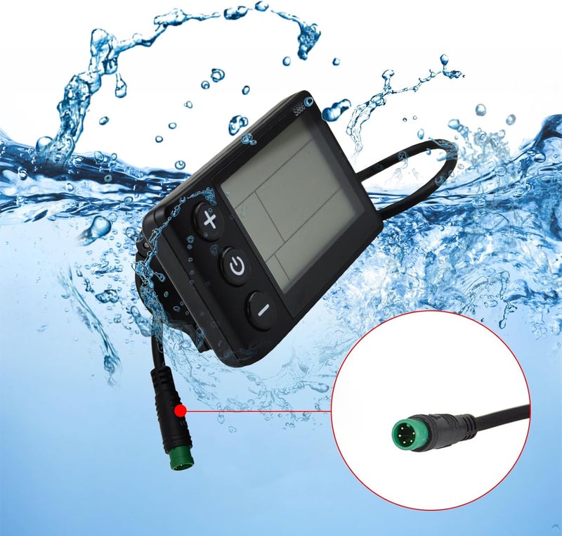 Flylin عداد عرض LCD للدراجة الكهربائية S866، 24V 36V 48V، لوحة تحكم عرض LCD للدراجة الكهربائية، عداد سرعة لاسلكي، عداد المسافات للدراجة الكهربائية وتعديل الدراجة الكهربائية - Image 4